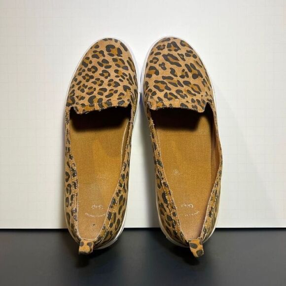 Womens GAP Cheetah Print Fall Slip On Shoes / Size 8 - Picture 6 of 9